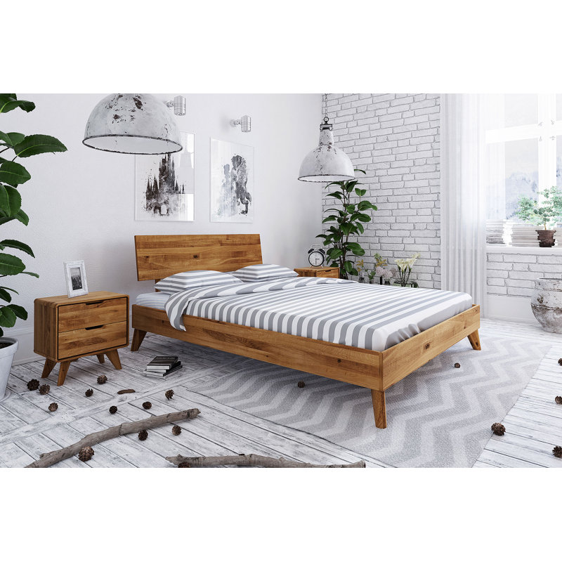 Gant Solid Wood Bed, Wild Oak, European Single (90 x 200 cm)