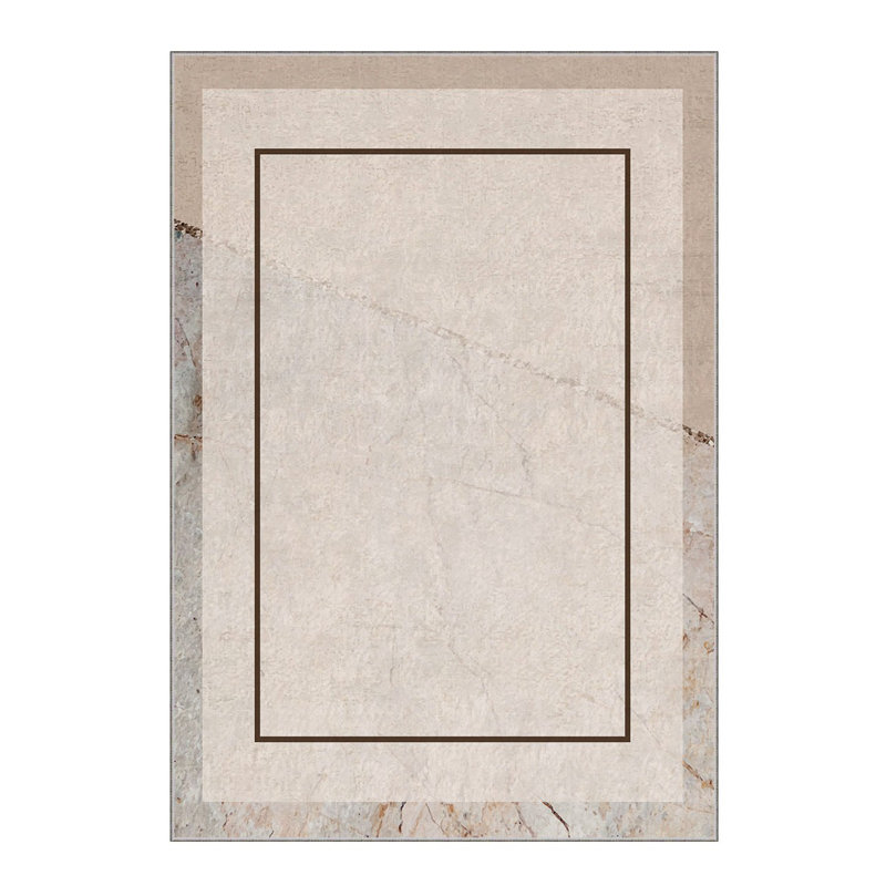 High-Quality Woven Carpet, 5.2 x 7.5 Feet, 100% Polyester, 740 g/m² | Non-Slip Felt Dot Underside, 0.16 in Pile Height | Machine Washable (30°C), Easy to Clean | Stylish Digital Print, Perfect for Living Room & Bedroom
