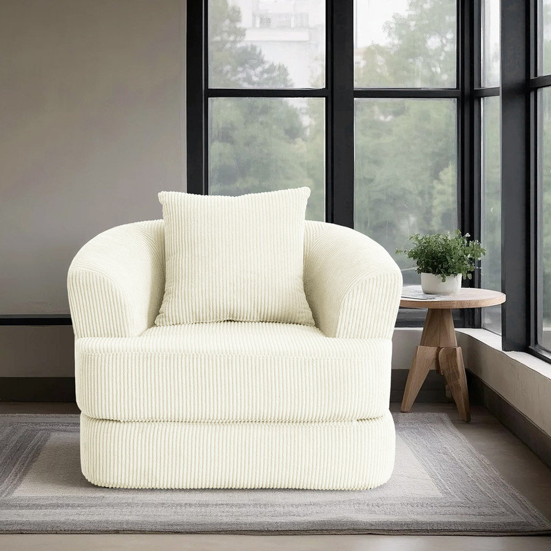Canapé-lit convertible pliant avec coussin, Beige