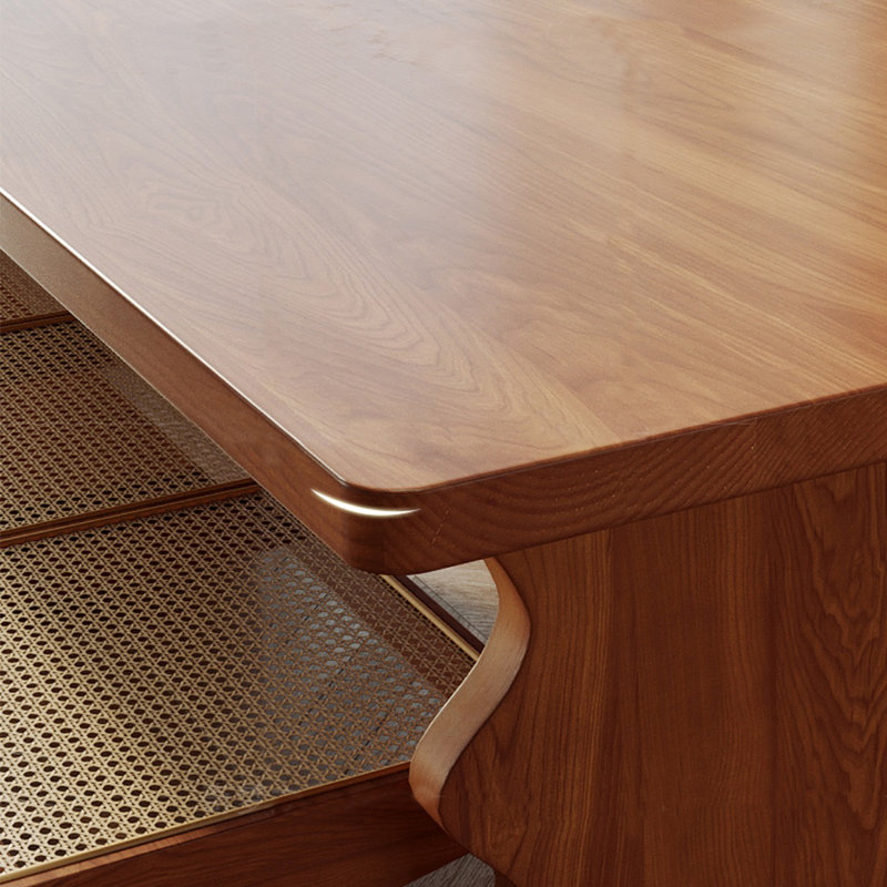 Ensemble de table de salle à manger en bois massif, H 29,53 po x L 62,99 po x l 31,5 po
