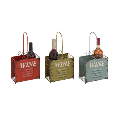 Brooten 2 Bottle Tabletop Wine Bottle Rack in
