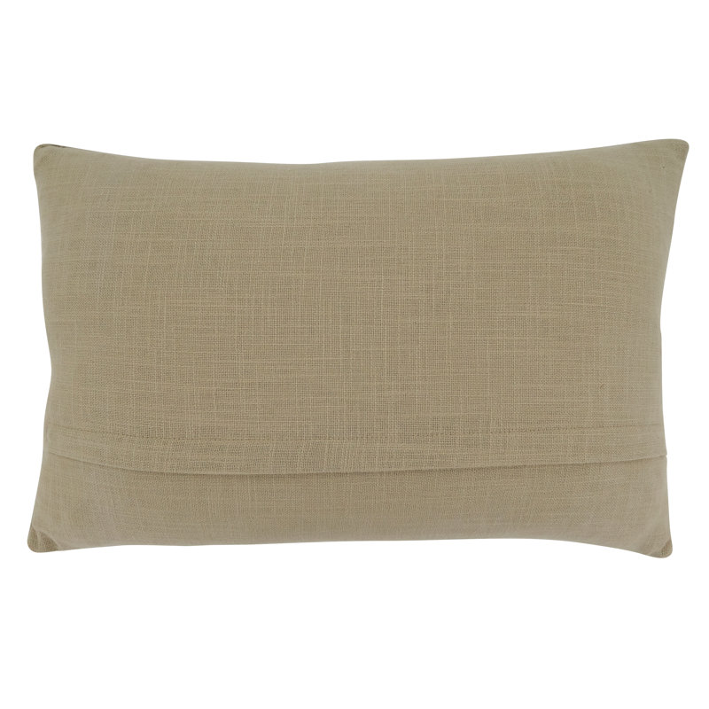 Natural Cotton Merry Christmas Lumbar Pillow Cover 14"x22"