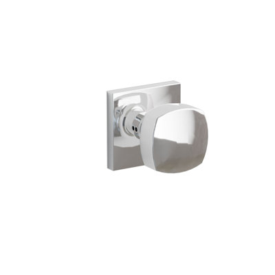 Emtek Dummy Knobset w/ Square Rosette and Freestone Knob