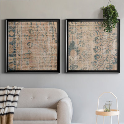 " Faded Textile III " 2 - Pieces