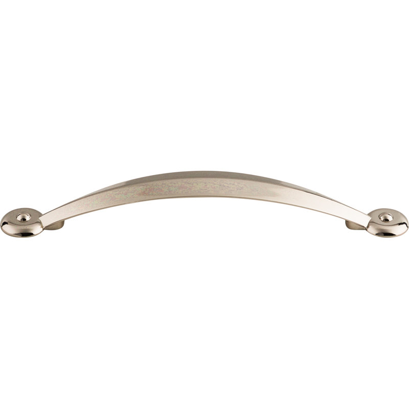Angle Bar pull, Polished Nickel, 5 1/16" Center to Center
