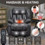 Fauteuil inclinable à deux moteurs gris Leatherair-1376174130