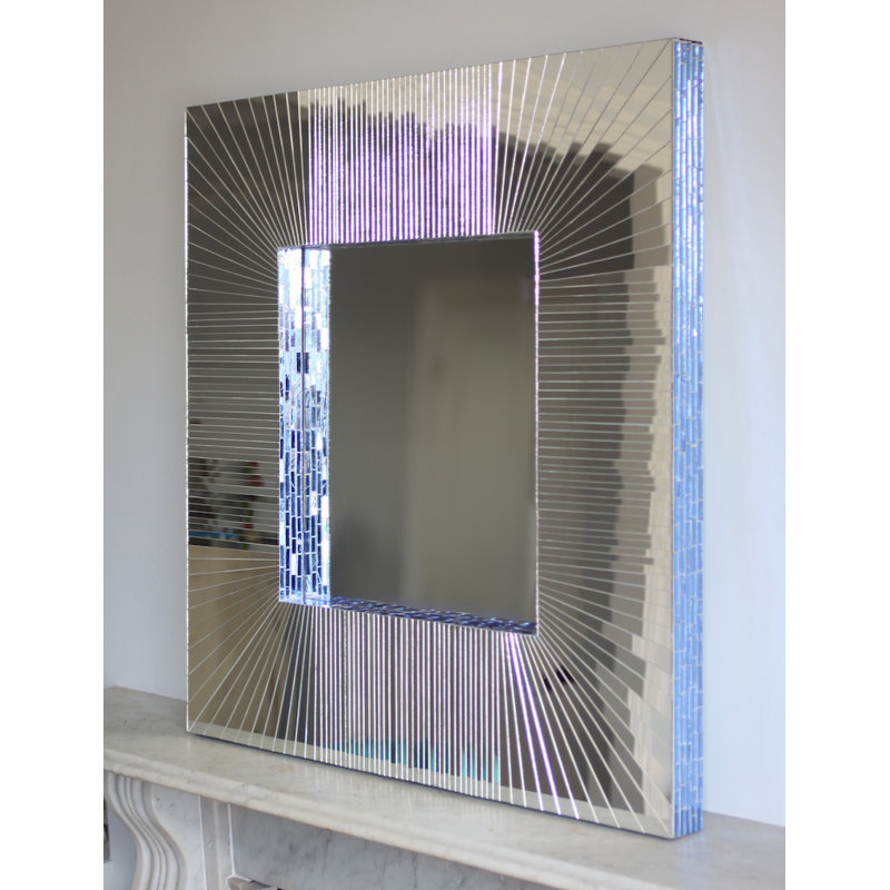 Chriopher Flat Wall Mirror, Mirrored