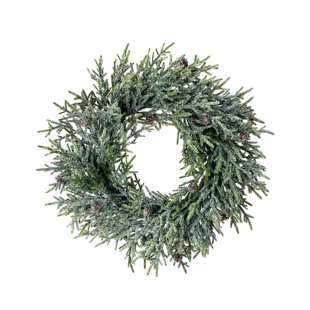 20'' Faux Fir Polyethylene Plastic Wreath