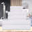 Ensemble de serviettes en coton très absorbant de six articles avec bordure unie et carreauté Ruvins-498400973