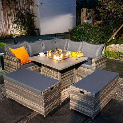 Aira Square 5 - Piece 9 - Person 110Cm L Outdoor Table Set