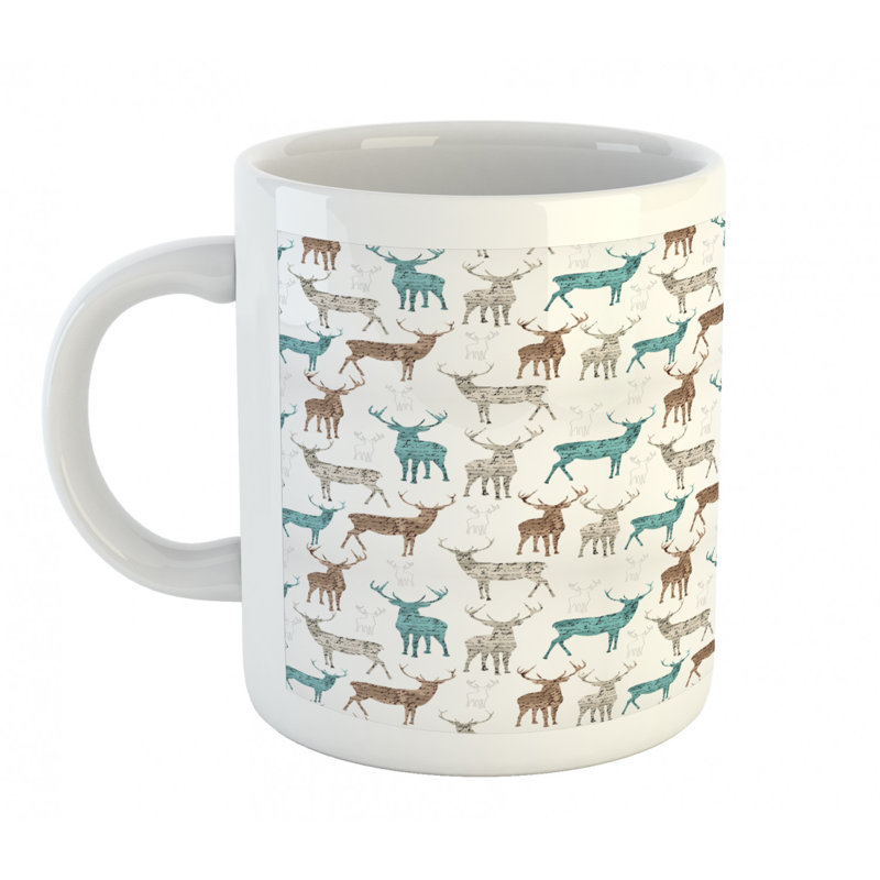 Grande tasse à café cerf