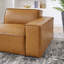 Fauteuil modulaire en cuir Vegan Normant