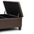 Harrison 36"W Upholstered Square Coffee Table Storage Ottoman with Split Lift Top-1296947186