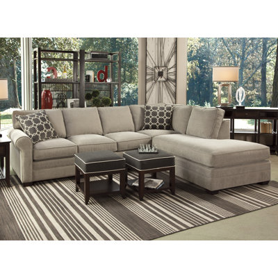 Bedford Two-Piece Bumper Sectional With Sleeper