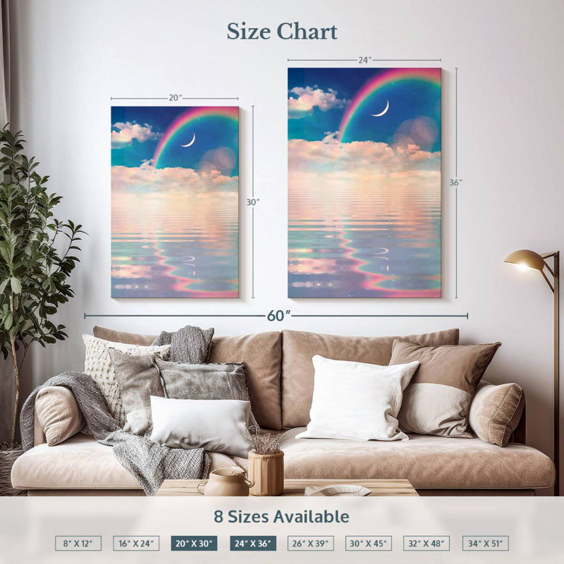 Kelan Rainbow Vibes, 36" H x 24" W