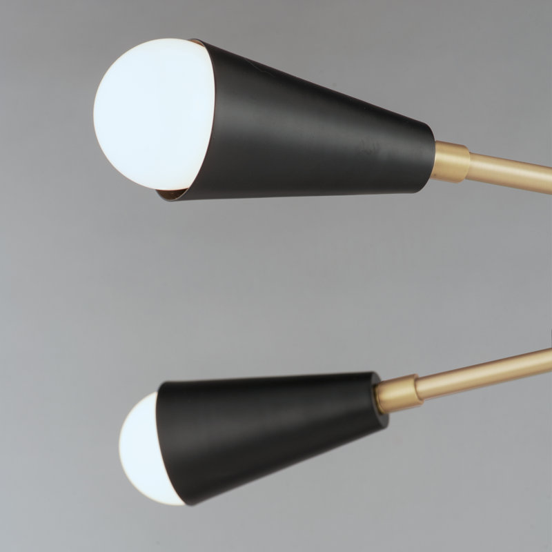 Monroe 4 - Light Dimmable Sputnik Geometric Chandelier, No