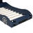 Wooden Twin Size Race Car - Shaped Platform Bed With LED Lighting And Upholstered Backrest For Ultimate Comfort And Style-548044875