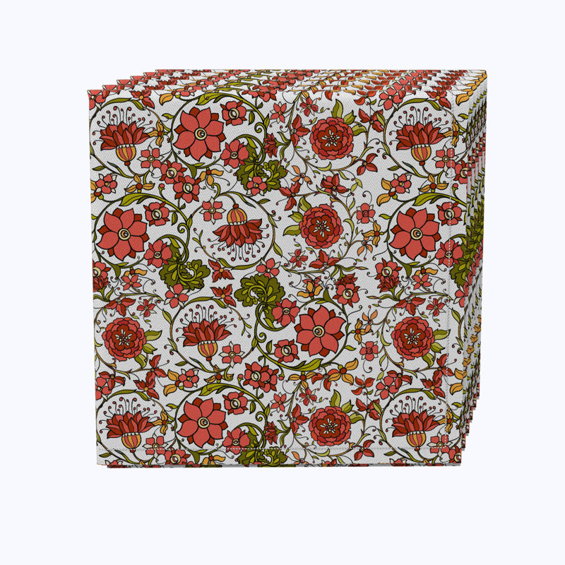Canyonville 100% Cotton Floral Square Napkin