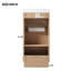 Meuble-lavabo compact avec lavabo réversible en résine MDF et tablette réglable