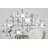Corisande Metal Geometric Black Wall Decor with Square Mirrored Accents