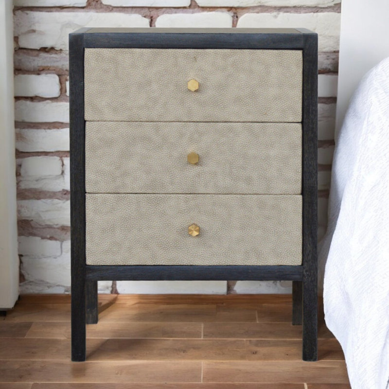 Faux Leather Bedside