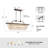 Maquisha 7-Light Dimmable Rustic Vintage Rectangle Tiered Crystal Chandelier with Antique Bronze Finish