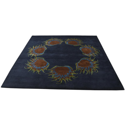 Tapis bleu marine rectangulaire 7 pi Pineland