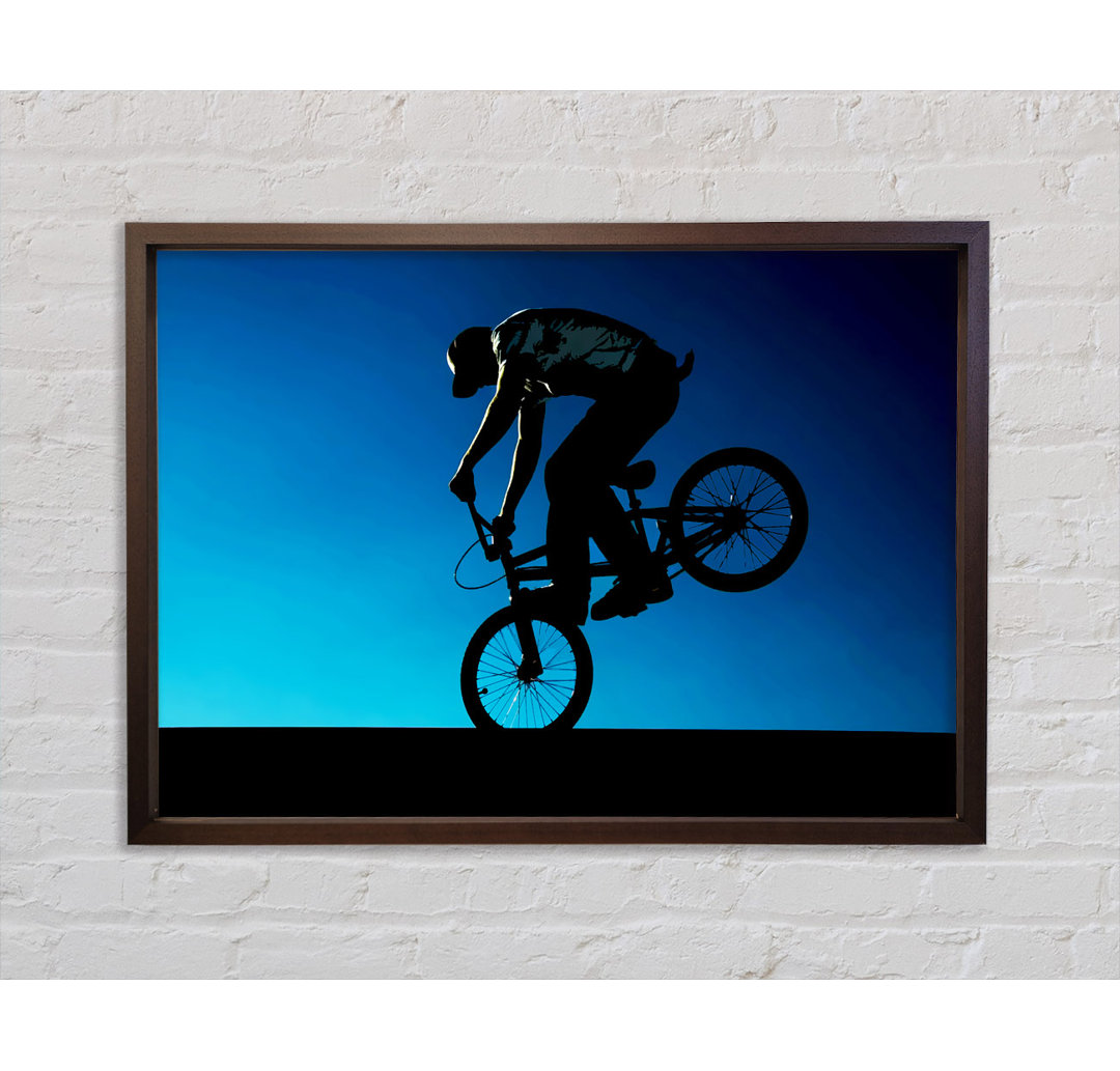 Bmx Front Wheelie - Einzelner Bilderrahmen Kunstdrucke auf Leinwand