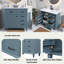 Meuble-lavabo de salle de bain avec lavabo en céramique, armoire, tiroirs, tablette réglable et poignées en alliage de zinc-120008848