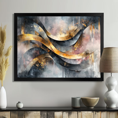 «Geometric Ink Pulse V - Abstract Spirals», art mural
