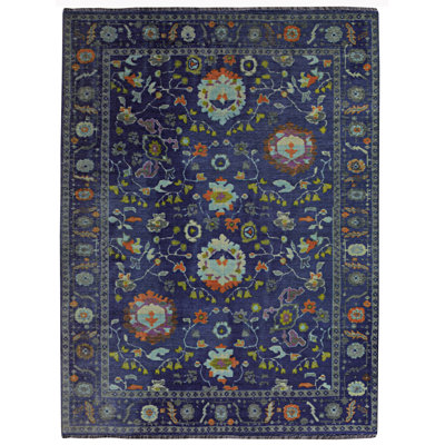 Tapis bleu marine et bleu Farhaad