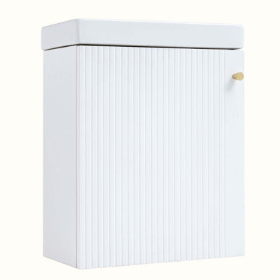 Meuble-lavabo simple 15,94 po Xee avec plateau en bois manufacturé Xee