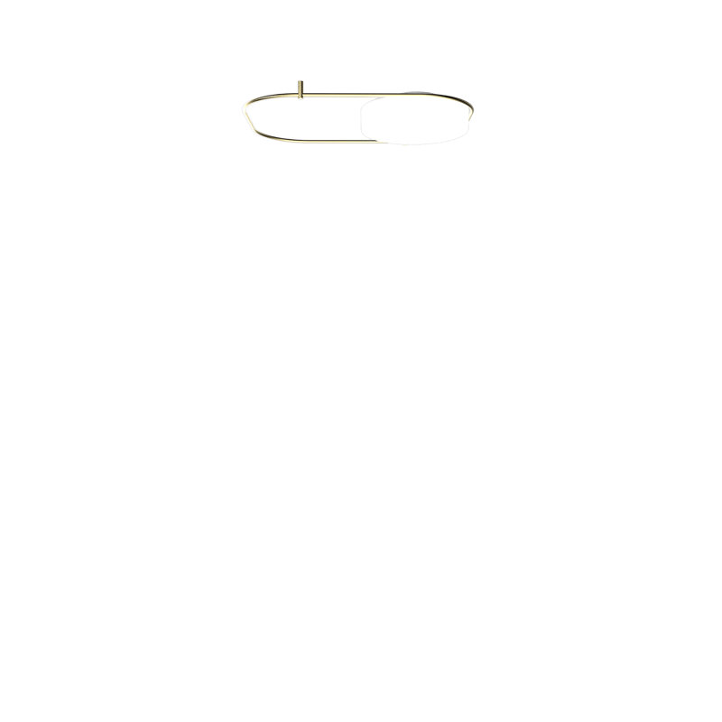 Tier Ceiling/Wall Lamp M White Matt Painted Brass L22gg Ul