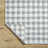Lavande Plaid Wool Area Rug in Gray/White/Light Gray-1059713077