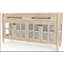 Buffet Power Raedy avec portes d'armoire en verre