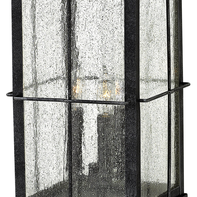 Bingham 3-Light Pier Mount Light, Graystone, 21.25" H x 9.75" W