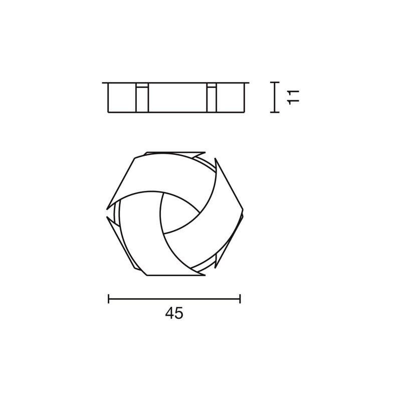 Cosmo LED Flush Mounted Sconce