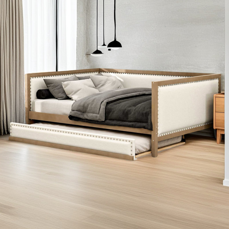 Full Size Upholstered Daybed With Trundle