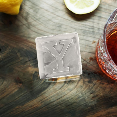 Custom Letter Y Monogram Ice Cube Mould – 2 Inch Large Initial Silicone Ice Tray, Perfect Personalized Gift For Dad & Men (Great For Cocktails, Whiskey & Beverages),