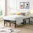 Twin Size Bed Frame , Heavy Duty Metal Bed Frame , Quick & Easy Assembly, No Noise, BlackTWIN-1027368346