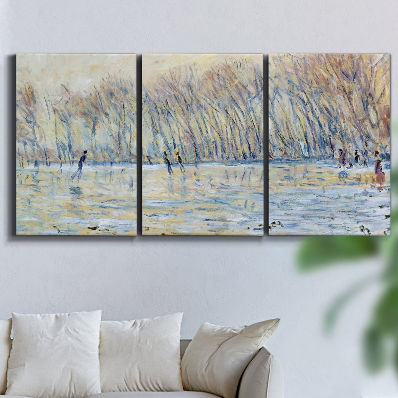 Recurrente - Toile encadrée multi-pièces, H 27 po x l 54 po x P 2 po