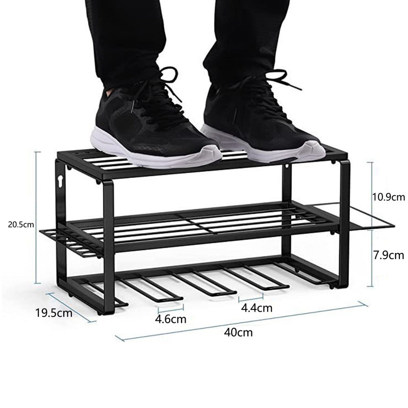 3-Tier 4-Slot Wall-Mounted Tool Rack