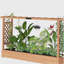 Boîte à fleurs en bois, jardinière en treillis, lit de jardin surélevé