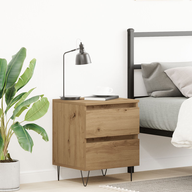 40cm W Solid Wood Bedside Table, Individual