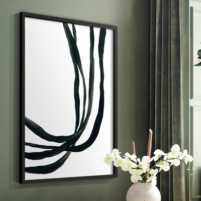Onyx Ribbon I, reproduction encadrée - bois massif