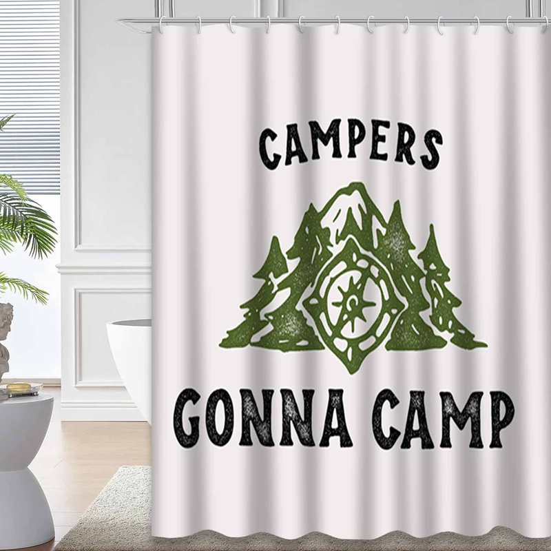 Rideau de douche Mountain Compass, L 72 po x l 78 po