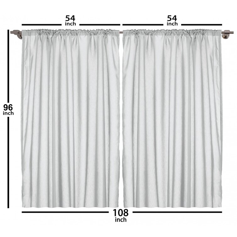 Union Rustic Herman Polyester Semi-Sheer Curtain Pair  Reviews Wayfair