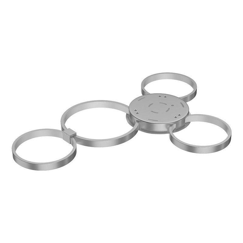 Aeiden Acrylic LED Flush Mount, Silver