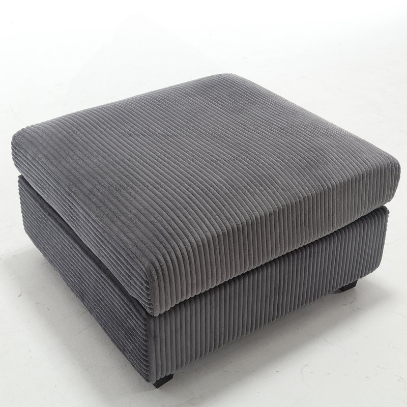 L shape Sofa Set Ottoman Sofa Gray