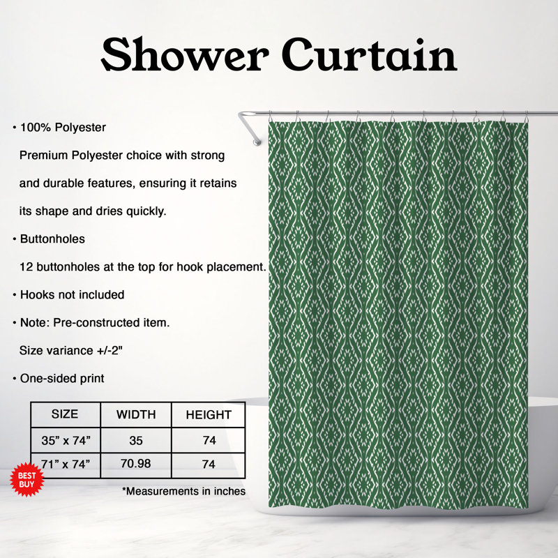 Rideau de douche Tasteful Autumn - Premium, H 74 po x l 71 po
